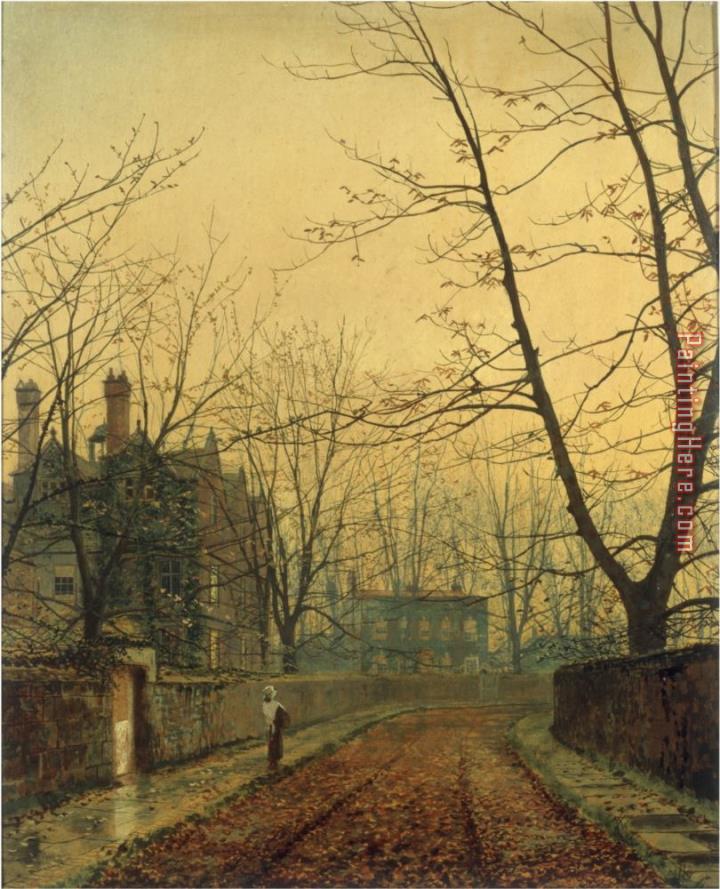 John Atkinson Grimshaw Hampstead Autumn Gold 1880
